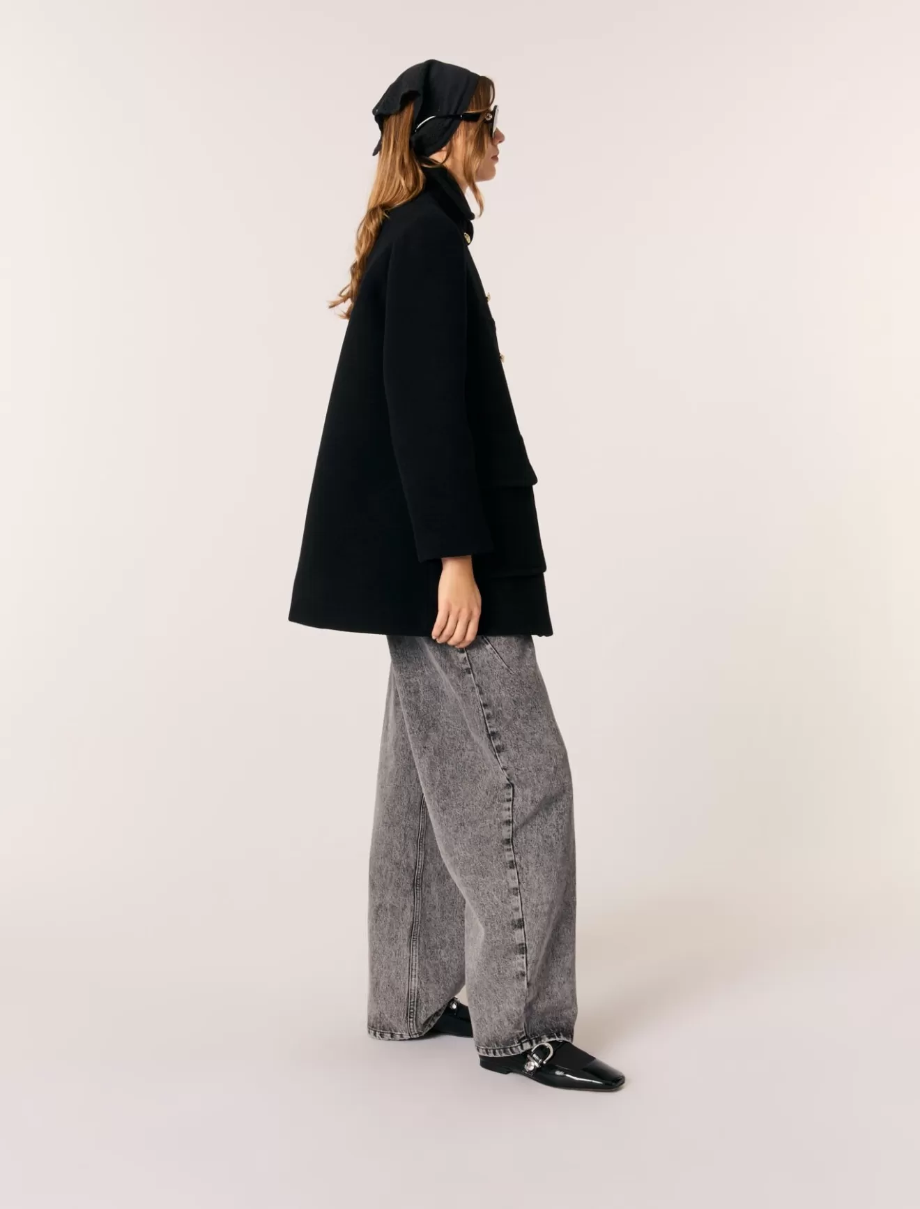 Manteau en laine mélangée-Maje Outlet