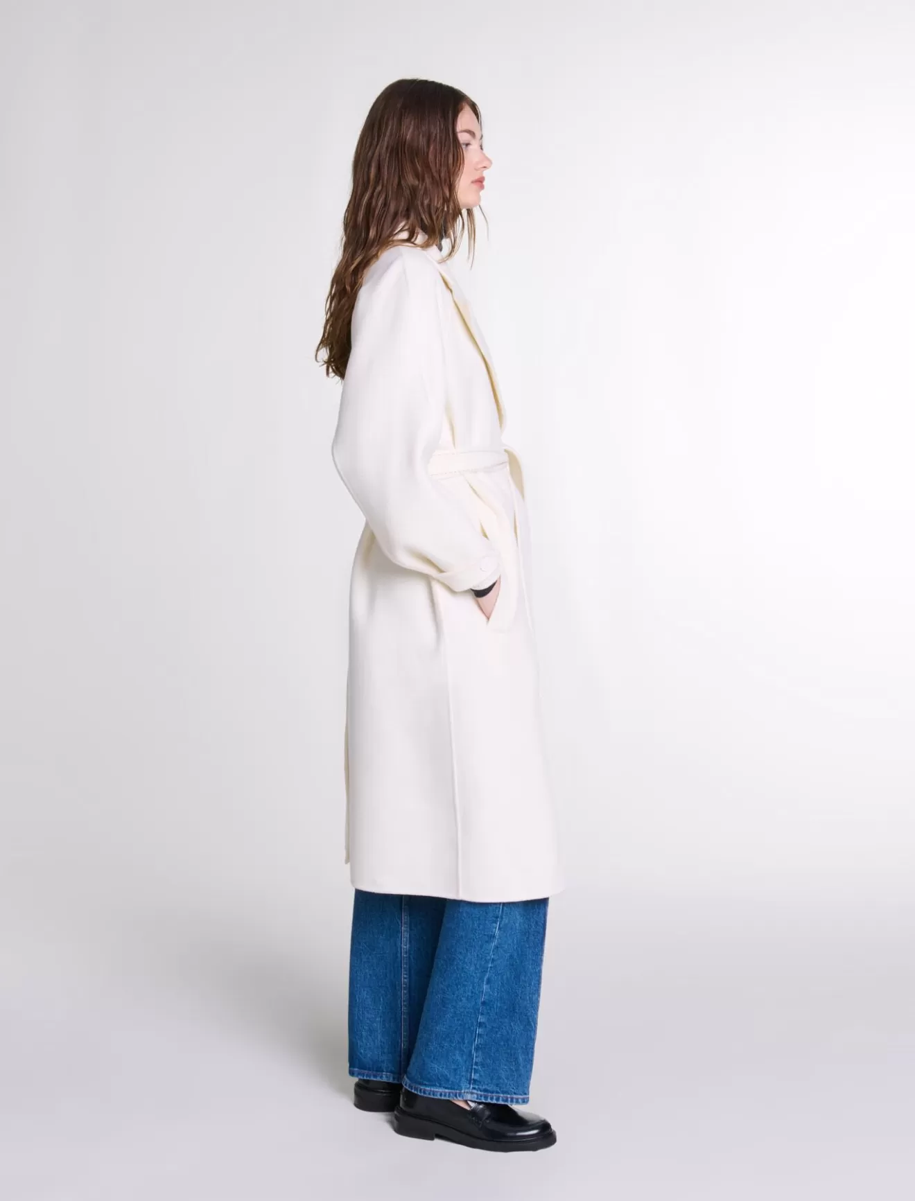 Manteau mi-long double face-Maje Shop