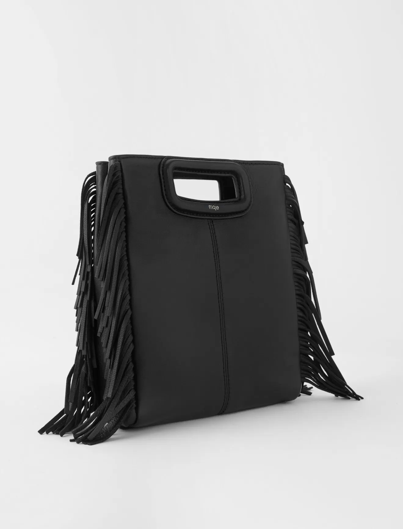 Sac M en cuir à franges-Maje Best Sale